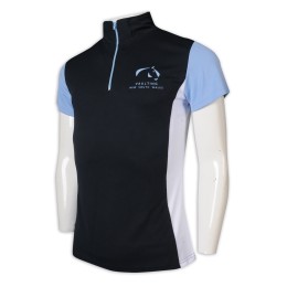 P1212 度身訂做Polo恤 100%滌 高領 拉錬 馬術 拼色 Polo恤專門店  小企領 恤衫領   黑色撞色白色 P1212 度身訂做Polo恤 100%滌 高領 拉錬 馬術 拼色 Polo恤專門店  小企領 恤衫領   黑色撞色白色